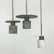 Підвіс Terrazzo Cylinder із сірим бетонним плафоном 30 см у стилі Ар-деко Line.F MJ 162-300 BK - зображення 5