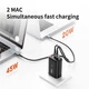 Зарядное устройство Essager GaN 65w быстрая зарядка для смартфонов и ноутбуков QC4.0 PD3.0 USB + 2x Type-C Черный - изображение 2