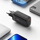 Зарядное устройство Essager GaN 65w быстрая зарядка для смартфонов и ноутбуков QC4.0 PD3.0 USB + 2x Type-C Черный - изображение 8