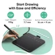 Графический планшет ХP-Pen Deco 640 Активная область 160 х 90 мм Черный - изображение 7