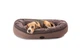 Овальный Лежак Harley and Cho Donut Soft Touch Brown XL 110х80х23 cm Коричневый для собак (3102865) - изображение 3