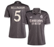 Дитяча футбольна форма Adidas Bellingham №5 Real Madrid 2024-2025, розмір 20 (зріст 115–125 см), сіра - изображение 3