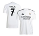Дитяча футбольна форма Adidas Vini Jr. №7 Real Madrid 2024-2025, розмір 28 (зріст 150–160 см), біла - изображение 3