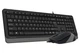 Комплект клавиатура+мышка A4Tech F1010 (Grey) Fstyler, проводной, USB, черный+серый цвет - изображение 3
