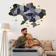 Однослойная деревянная карта Украины с дерева с LED подсветкой 200x132 см нордик от Enjoy The Wood - изображение 4