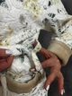 Халат женский махровый короткий S-M бежевый - изображение 3