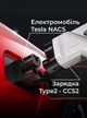 Перехідник CCS2 NACS для електромобіля / адаптер для швидкої зарядки CCS 2 на Tesla / 250A 500V 9735 Guwieyg Чорний 73515 - зображення 5