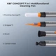 Ручка для чистки оптики, объективов камер, гаджетов, наушников K&F Concept 7в1 со сменными насадками (SKU.2062) - изображение 2