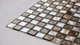 Мозаика зеркальная DecorStoneHub Zs-mix-ZB серебристо-бронзовая 330х330 мм шахматный декор в салон (004185) - изображение 1