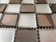 Мозаика зеркальная DecorStoneHub Zs-mix-SB бронзовая с сатином 330х330 мм шахматная доска для колонн (004180) - изображение 2