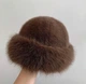 Жіноча Монгольська шапка плюшева Коричневий, WUKE One size - зображення 6