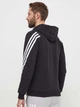 Толстовка на молнии мужская Adidas Sportswear M FI 3S FZ IR9159 M Черная (4067892696151) - изображение 2