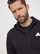 Толстовка на молнии мужская Adidas Sportswear M FI 3S FZ IR9159 M Черная (4067892696151) - изображение 4