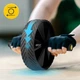 Ролик (гімнастичне колесо) для преса 4FIZJO Ab Wheel Black/Yellow (P-5907739314840) - зображення 2
