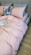 Постільна білизна з резинкою Персиковий(W1031) варена бавовна Полуторний розмір, наволочки 70/70 - зображення 8