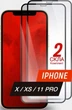 Защитное стекло на весь экран для iPhone X/Xs/11 Pro Комплект из 2 шт. Защитное стекло на айфон X / Xs / 11 Pro (2 шт в комплекте) Glass Shield - изображение 1