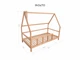 Детская деревянная кровать домик Монтессори BUSY WOOD на ножках Модель 1 140x70 см Темное - изображение 2