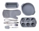 Форми для випікання силіконові TS Kitchen набір форм для випікання 8 штук з кухонним приладдям і прихваткою 8 шт HP34542 - зображення 2