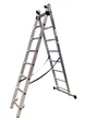 Лестница алюминиевая трехсекционная GTM KME308 3x8 ступеней 2.18-4.88м (KME308) (39945) - изображение 2