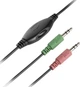 Навушники-гарнітура Gembird MHS-001, 2 x Mini jack (3.5 мм) кабель 1.8 м Black - зображення 4