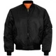 Куртка мужская лётная Mil-Tec 10403002 MA1 US Black 10403002 10403002 S - изображение 1
