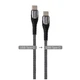Дата кабель USB-C to USB-C 1.0m PD Fast Charging 65W 3А grey ColorWay (CW-CBPDCC040-GR) - изображение 8