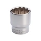 Головка двенадцатигранник 1/2" 30 мм х 44 мм Intertool - изображение 2