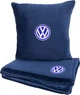 Подушка та плед в авто EVAtech із махри M для Volkswagen сині (MBLMPSMLV033) - зображення 1