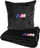 Подушка и плед в авто EVAtech из махры S для BMW M черные (MBLMPSSBV006) - изображение 1