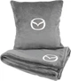Подушка и плед в авто EVAtech из махры M для Mazda серые (MBLMPSMGV099) - изображение 1