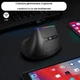 Вертикальна комп'ютерна миша Delux M618c бездротова мишка з USB приймачем 2.4G та RGB-підсвічуванням, чорний (99199733) - зображення 6