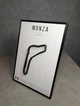 Металева Рамка 30x21см з 3D Трасою MONZA Circuit / Province of Monza and Brianza, Italy / Монза в Масштабі 1:40 000 Black Matte / Рамка-Підставка 2в1 на Стіну або Полку - зображення 10