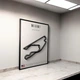 Металлическая Рамка 30x21см с 3D Трассой MIAMI Circuit (Miami International Autodrome) / Miami (Florida) United States / Маями в Масштабе 1:40 000 Black Matte / Рамка-Подставка 2в1 на Стену или Полку - изображение 3