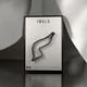 Металлическая Рамка 30x21см с 3D Трассой IMOLA Circuit (Autodromo Enzo e Dino Ferrari) / Imola, Emilia-Romagna, Italy / Имола (Автодром Энцо и Дино Феррари) в Масштабе 1:40 000 Black Matte / Рамка-Подставка 2в1 на Стену или Полку - изображение 2