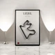 Металлическая Рамка 30x21см с 3D Трассой LUSAIL Circuit (Lusail International Circuit) / Lusail, AI Daayen, Qatar / Лусаил (Международный автодром Лусаил) в Масштабе 1:40 000 Black Matte / Рамка-Подставка 2в1 на Стену или Полку - изображение 1