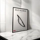 Металлическая Рамка 30x21см с 3D Трассой Gilles-Villeneuve Circuit / Montreal, Quebec, Canada / Монреаль (Автодроом иимени Жиля Вильнёва) в Масштабе 1:40 000 Black Matte / Рамка-Подставка 2в1 на Стену или Полку - изображение 2