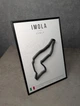 Металлическая Рамка 30x21см с 3D Трассой IMOLA Circuit (Autodromo Enzo e Dino Ferrari) / Imola, Emilia-Romagna, Italy / Имола (Автодром Энцо и Дино Феррари) в Масштабе 1:40 000 Black Matte / Рамка-Подставка 2в1 на Стену или Полку - изображение 12