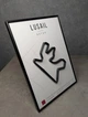 Металлическая Рамка 30x21см с 3D Трассой LUSAIL Circuit (Lusail International Circuit) / Lusail, AI Daayen, Qatar / Лусаил (Международный автодром Лусаил) в Масштабе 1:40 000 Black Matte / Рамка-Подставка 2в1 на Стену или Полку - изображение 11
