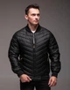 Куртка бомбер утепленная R.A. Black под кожу 3XL черная - изображение 2