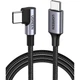 Дата кабель USB 2.0Type-C to Type-C 3.0m 60W US255 90-degree Angle Black Ugreen (80714) - изображение 1