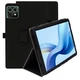 Чохол - книжка Textile Leather Case with Stand для Teclast M50 Mini, Black - зображення 1