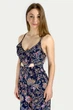 Комбинезон с цветочным принтом Bershka 5673/190/452 синий M - изображение 2