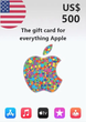 Подарункова карта iTunes 500 USD Gift Card | USA обліковий запис тільки (Ключ активації) - зображення 1