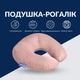 Подушка рогалик IDEIA "Travel" 32х32 см (для подорожей), Бежевий 000036025 - изображение 1