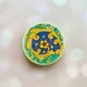 Держатель для смартфона / планшета попсокет Popsocket Желтый :: Узор. Акварель (принт 4_3) - изображение 1