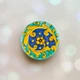 Держатель для смартфона / планшета попсокет Popsocket Красный :: Узор. Акварель (принт 4_3) - изображение 1