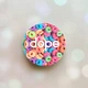 Держатель для смартфона / планшета попсокет Popsocket Белый :: Разноцветный фон (принт pop_16) - изображение 1