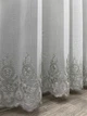 Тюль бамбука з вишивкою. Колір молочний із сірим. Код 1461т 4933499 - зображення 7