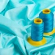 Ткань сатин для постельного белья однотонная, пл 130 гр/м2 210 ТС, хлопок, 240 см V-60 бирюза 4951493 - изображение 3