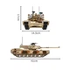Конструктор дитячий Танк ігровий Abrams M1A2 військовий на 1630 деталей 4967099 - зображення 3